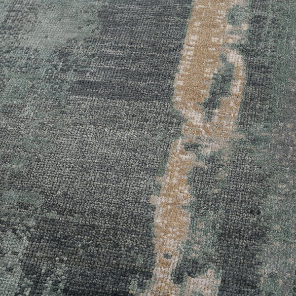 Amer Rugs Ensemble Modern Hand-knotted Area Rug In Luxurious Raw New Zealand Wool And Silk For Any Space Ivory Wool, Real Silk Ens380203