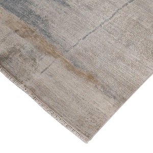 Amer Rugs Ensemble Modern Hand-knotted Area Rug In Luxurious Raw New Zealand Wool And Silk For Any Space Ivory Wool, Real Silk Ens380203