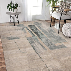 Amer Rugs Ensemble Modern Hand-knotted Area Rug In Luxurious Raw New Zealand Wool And Silk For Any Space Ivory Wool, Real Silk Ens380203