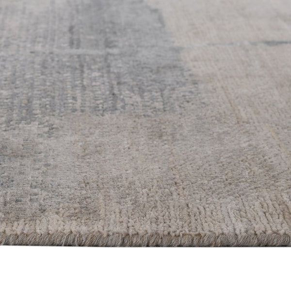 Amer Rugs Ensemble Modern Hand-knotted Area Rug In Luxurious Raw New Zealand Wool And Silk For Any Space Ivory Wool, Real Silk Ens380203