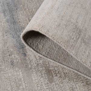 Amer Rugs Ensemble Modern Hand-knotted Area Rug In Luxurious Raw New Zealand Wool And Silk For Any Space Ivory Wool, Real Silk Ens380203