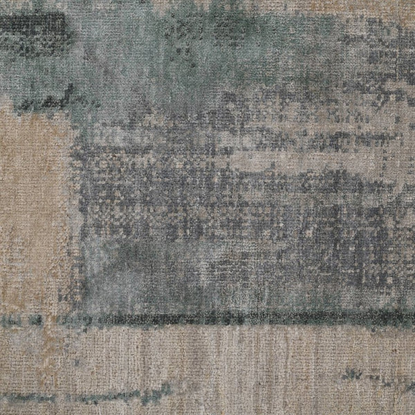 Amer Rugs Ensemble Modern Hand-knotted Area Rug In Luxurious Raw New Zealand Wool And Silk For Any Space Ivory Wool, Real Silk Ens380203