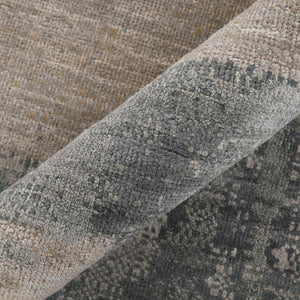 Amer Rugs Ensemble Modern Hand-knotted Area Rug In Luxurious Raw New Zealand Wool And Silk For Any Space Ivory Wool, Real Silk Ens380203