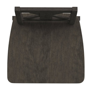 English Elm Gwendolyn Commercial-Grade Solid Wood Swivel Barstool for Modern Farmhouse & Restaurant Spaces Gray Wash Walnut ES-G1-29-GY-GG