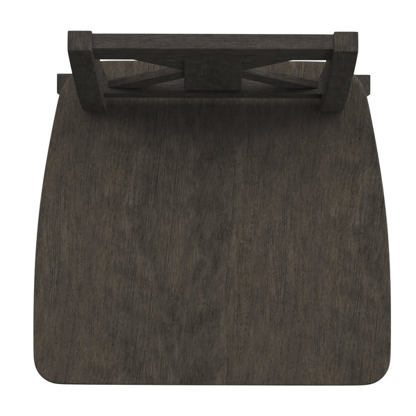 English Elm Gwendolyn Commercial-Grade Solid Wood Swivel Barstool for Modern Farmhouse & Restaurant Spaces Gray Wash Walnut ES-G1-29-GY-GG