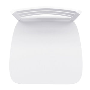 English Elm Liesel Commercial Grade Wooden Ladderback Swivel Barstool for Kitchen and Café Seating Comfort White Wash ES-UN-31WS-24-WH-GG