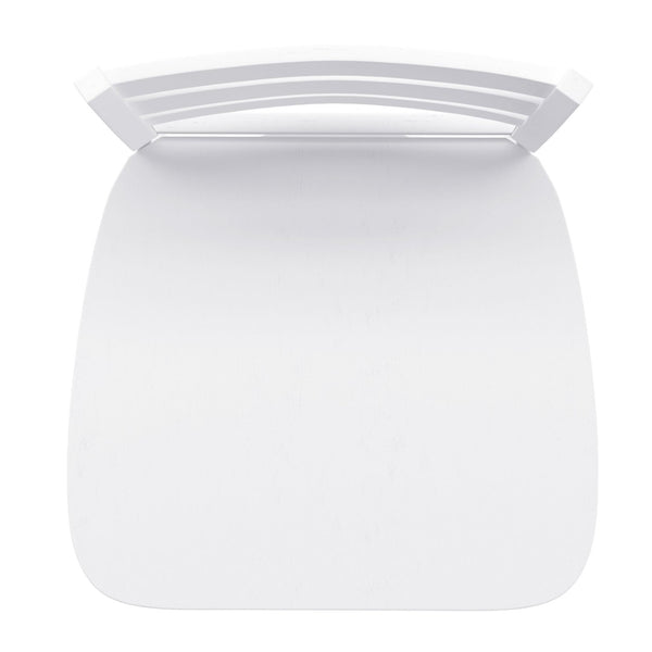 English Elm Liesel Commercial Grade Wooden Ladderback Swivel Barstool for Kitchen and Café Seating Comfort White Wash ES-UN-31WS-24-WH-GG