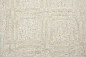 Alora Decor Emerson Hand-Tufted Ivory Wool Rug With Subtle Woven-Square Texture, Durable Bound Edges, Timeless Appeal 10' x 13' EMRES101500040113