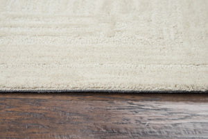 Alora Decor Emerson Hand-Tufted Ivory Wool Rug With Subtle Woven-Square Texture, Durable Bound Edges, Timeless Appeal 10' x 13' EMRES101500040113