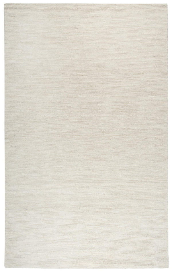 Alora Decor Emerson Hand-Tufted 100% Wool Ivory Beige Rug — Soft, Durable, Two-Tone Row Pattern For Calm Spaces 9' x 12' EMRES101600040912