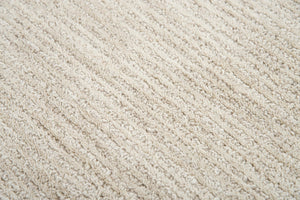 Alora Decor Emerson Hand-Tufted 100% Wool Ivory Beige Rug — Soft, Durable, Two-Tone Row Pattern For Calm Spaces 9' x 12' EMRES101600040912