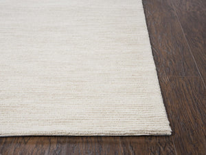 Alora Decor Emerson Hand-Tufted 100% Wool Ivory Beige Rug — Soft, Durable, Two-Tone Row Pattern For Calm Spaces 9' x 12' EMRES101600040912
