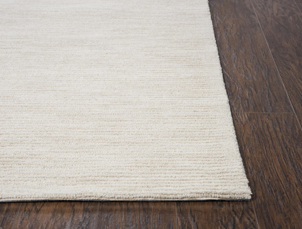 Alora Decor Emerson Hand-Tufted 100% Wool Ivory Beige Rug — Soft, Durable, Two-Tone Row Pattern For Calm Spaces 9' x 12' EMRES101600040912