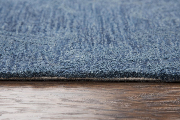 Alora Decor Emerson Hand-Tufted 100% Wool Blue Damask Rug With Multi-Level Pile For Elegant Casual Comfort 10' x 13' EMRES101900090113