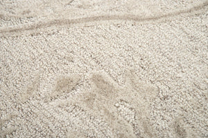 Alora Decor Emerson Hand-Tufted 100% Wool Rug In Ivory Beige Marble Pattern — Textured, Durable, Cozy Underfoot 9' x 12' EMRES102200040912