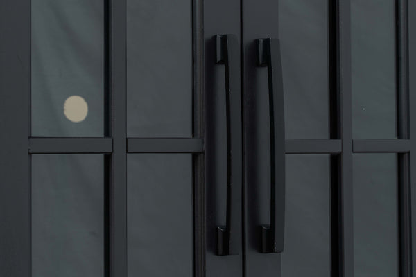 Legends Furniture Bridgevine Home Essex 96 Inch Tv Stand Console For Tvs Up To 100 Inches, No Assembly Requried, Black And Whiskey Finish Black Poplar Solids And Okoume Veneers Es1211.Swk