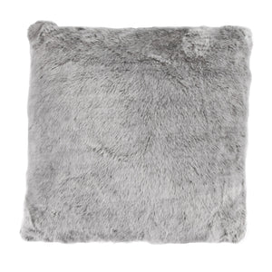 Hiend Accents Arctic Bear Mink Euro Sham - Luxurious Faux Fur Accent For Stylish Home Decor And Cozy Comfort Gray 82% Acrylic,18% Polyester Es5005-os-gy