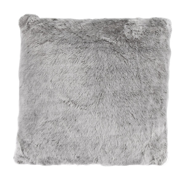Hiend Accents Arctic Bear Mink Euro Sham - Luxurious Faux Fur Accent For Stylish Home Decor And Cozy Comfort Gray 82% Acrylic,18% Polyester Es5005-os-gy