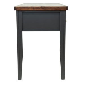 Legends Furniture Bridgevine Home Essex 53 Inch Writing Desk, No Assembly Required,  Black And Whiskey Finish Black Poplar Solids And Okoume Veneers Es6210.Swk