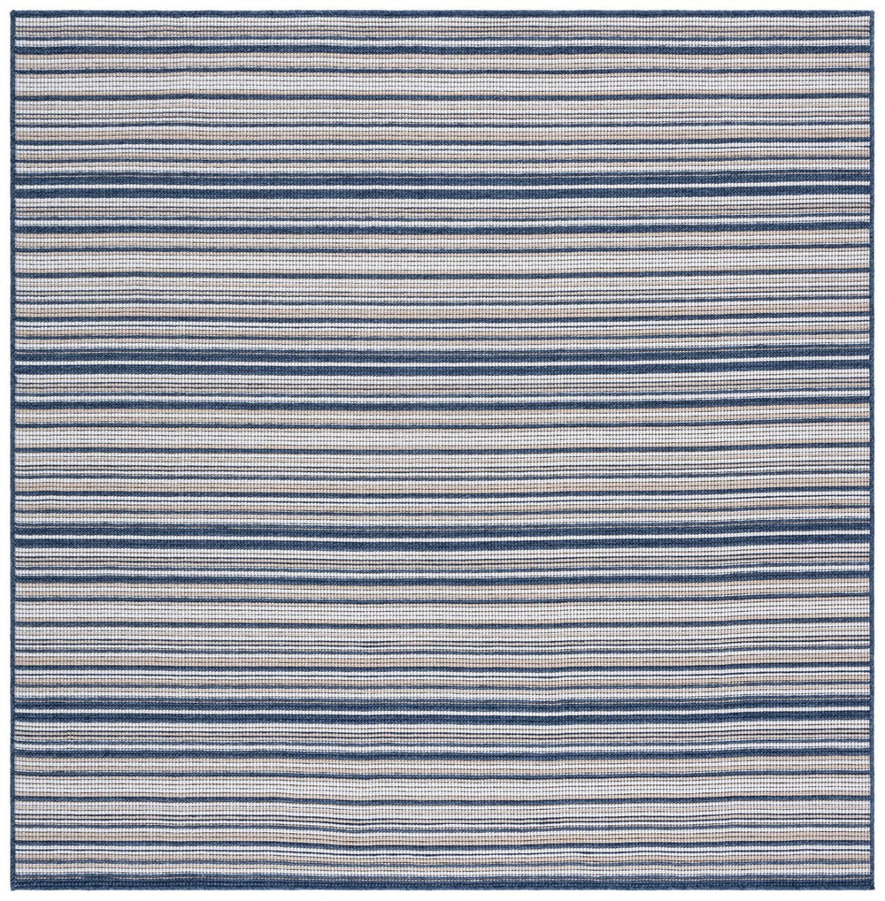Safavieh Escape Elegant Turkish Runner Rug - Modern Old World Charm, Washable, Slip-resistant & Cozy Design Beige ,Blue 70% Polypropylene,30% Cotton Esc600m-7sq