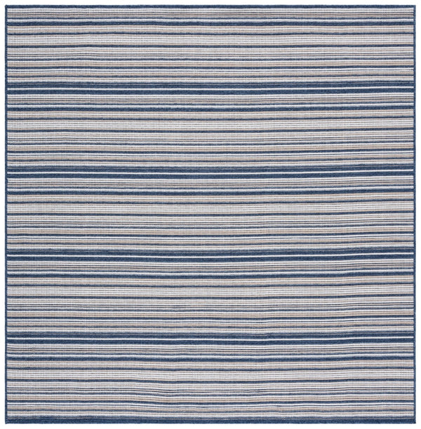 Safavieh Escape Elegant Medium Area Rug - Modern Power Loomed Design, Washable & Slip-resistant Comfort Beige ,Blue 70% Polypropylene,30% Cotton Esc600m-9