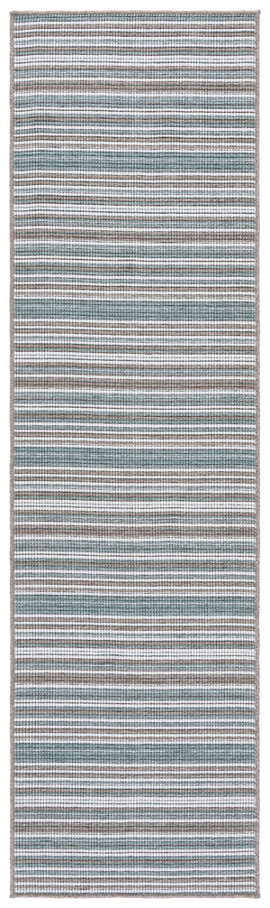 Safavieh Escape Elegant Turkish Runner Rug - Modern Old World Charm, Washable, Slip-resistant & Cozy Design Green ,Brown 70% Polypropylene,30% Cotton Esc600y-28