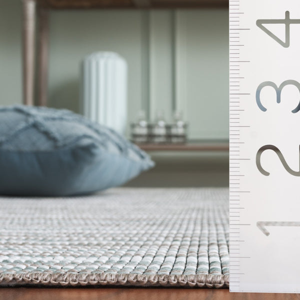 Safavieh Escape Elegant Medium Area Rug - Modern Power Loomed Design, Washable & Slip-resistant Comfort Green ,Brown 70% Polypropylene,30% Cotton Esc600y-9