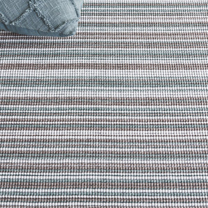 Safavieh Escape Elegant Medium Area Rug - Modern Power Loomed Design, Washable & Slip-resistant Comfort Green ,Brown 70% Polypropylene,30% Cotton Esc600y-9