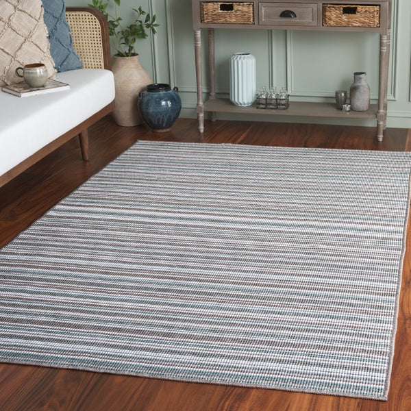Safavieh Escape Elegant Medium Area Rug - Modern Power Loomed Design, Washable & Slip-resistant Comfort Green ,Brown 70% Polypropylene,30% Cotton Esc600y-9