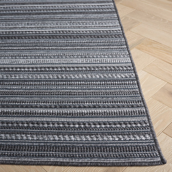 Safavieh Escape Chic Minimalist Area Rug - Stylish Grey And Ivory Design For Modern Home Decor Elegance Grey ,Ivory 65% Cotton,35% Polypropylene Esc700f-8