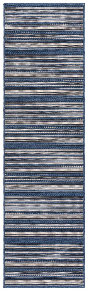 Safavieh Escape Modern Turkish Runner Area Rug - Stylish Grey & Ivory Design, Durable, Washable, Versatile Blue ,Beige 65% Cotton,35% Polypropylene Esc700m-28