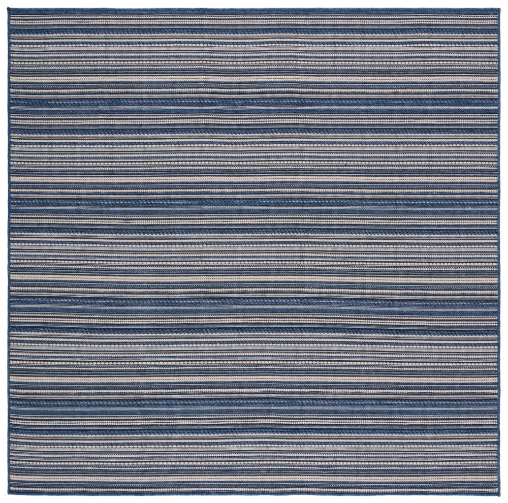 Safavieh Escape Chic Minimalist Area Rug - Stylish Grey And Ivory Design For Modern Home Decor Elegance Blue ,Beige 65% Cotton,35% Polypropylene Esc700m-5