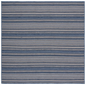 Safavieh Escape Chic Minimalist Area Rug - Stylish Grey And Ivory Design For Modern Home Decor Elegance Blue ,Beige 65% Cotton,35% Polypropylene Esc700m-5