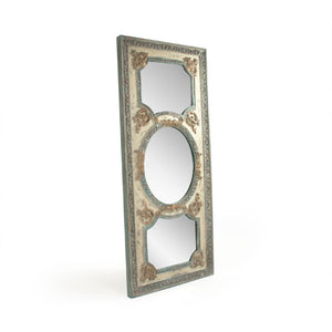 Zentique Theon Oversized Contemporary Wall Mirror 77.25"x34" — Slim MDF Frame, Light-Enhancing, Versatile Decor ESM130641