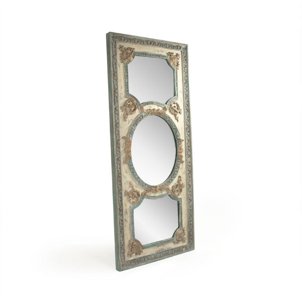 Zentique Theon Oversized Contemporary Wall Mirror 77.25"x34" — Slim MDF Frame, Light-Enhancing, Versatile Decor ESM130641