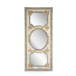 Zentique Theon Oversized Contemporary Wall Mirror 77.25"x34" — Slim MDF Frame, Light-Enhancing, Versatile Decor ESM130641