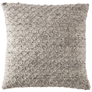 Jaipur Living Jaipur Living Azmund Handwoven Wool Viscose Floor Pillow Cover for Cozy Spaces Gray PLC102253
