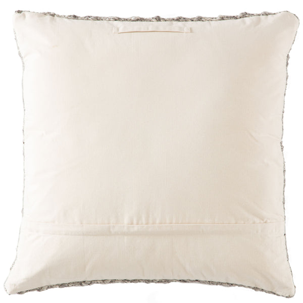 Jaipur Living Jaipur Living Azmund Handwoven Wool Viscose Floor Pillow Cover for Cozy Spaces Gray PLC102253