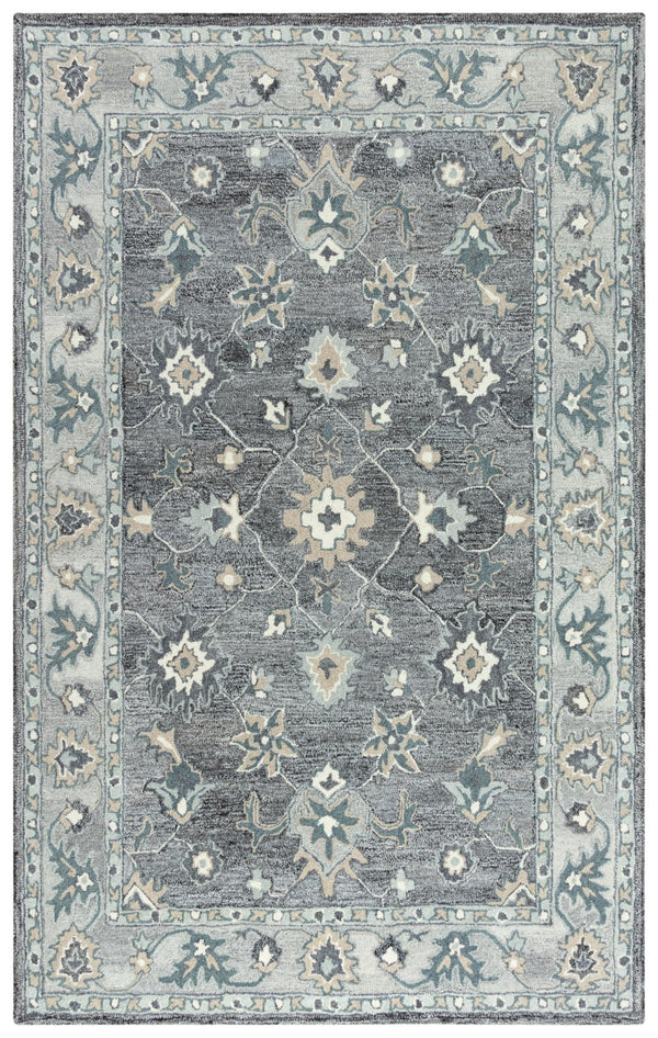 Rizzy Essence ESS106 Hand Tufted Traditional  Wool/Recycled Polyester Rug Gray 8'6" x 11'6"