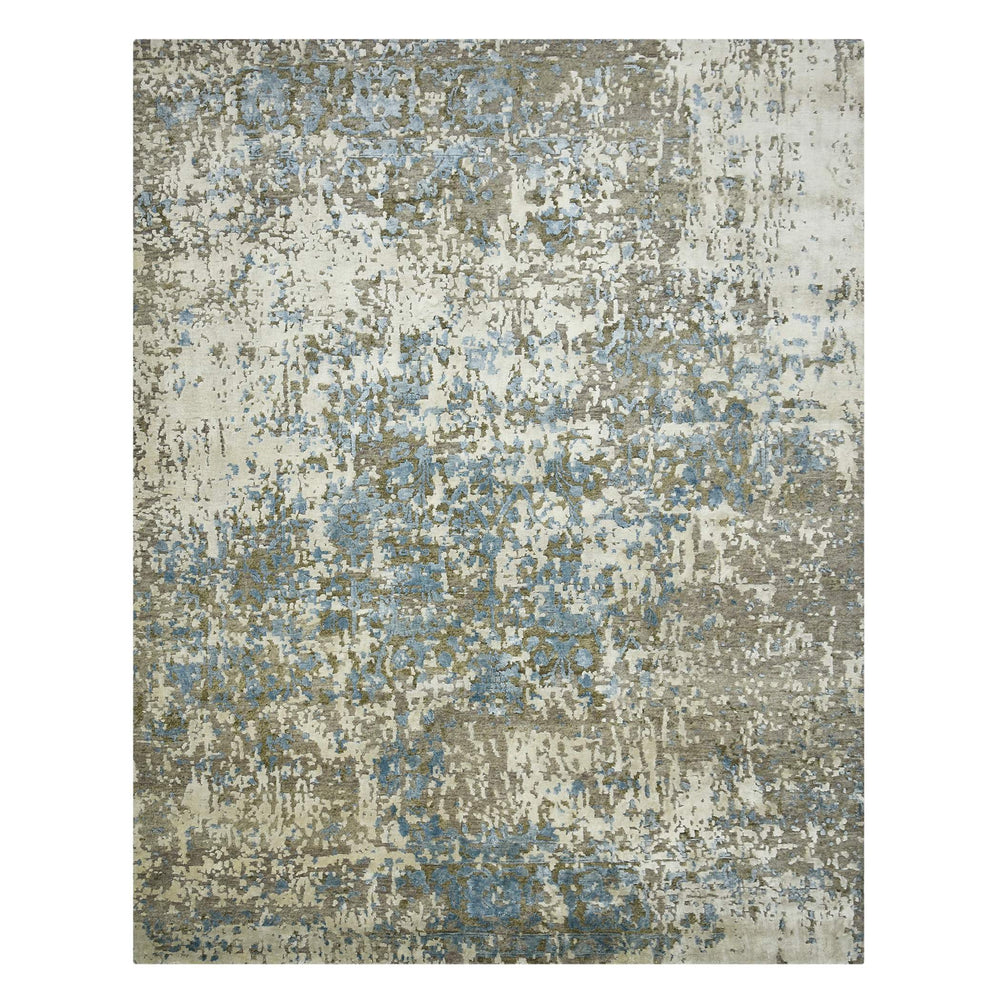 AMER Rugs Essence Hand-knotted Wool Silk Abstract Rug Carved High-low Pile Modern Living ESS20810