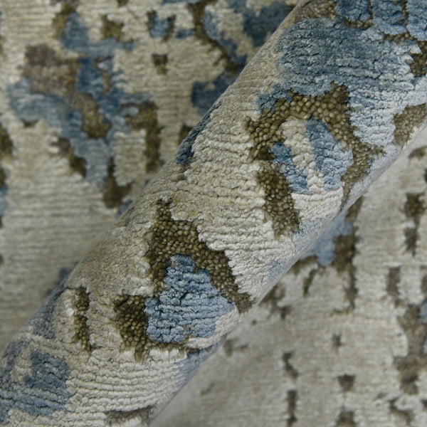 Essence Hand-knotted Wool Silk Abstract Rug Carved High-low Pile Modern Living