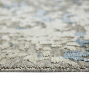 Essence Hand-knotted Wool Silk Abstract Rug Carved High-low Pile Modern Living