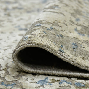 Essence Hand-knotted Wool Silk Abstract Rug Carved High-low Pile Modern Living
