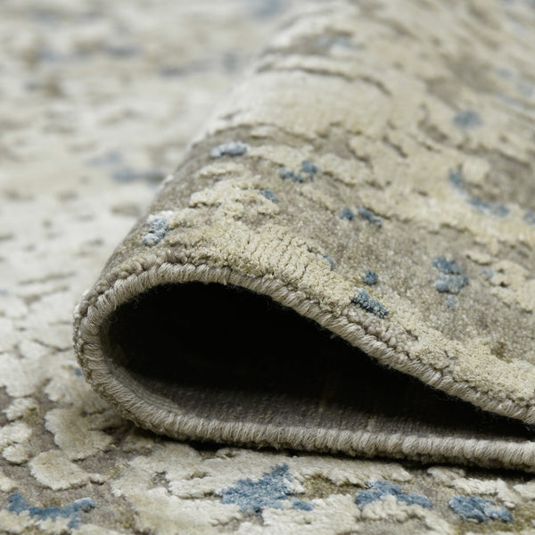 Essence Hand-knotted Wool Silk Abstract Rug Carved High-low Pile Modern Living