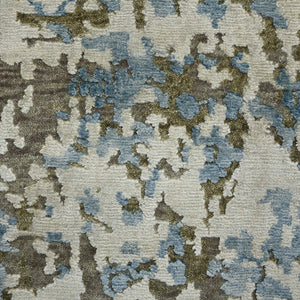Essence Hand-knotted Wool Silk Abstract Rug Carved High-low Pile Modern Living