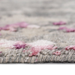 Essence Hand-knotted Wool Silk Abstract Rug with Carved High-low Pile for Modern Living Spaces