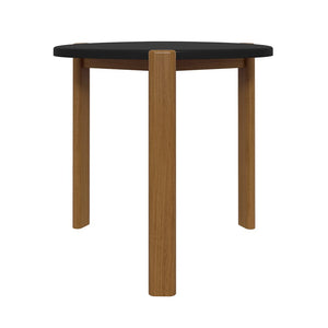 Manhattan Comfort Gales Mid-Century Modern End Table Matte Black ET-82742-BK