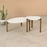 Manhattan Comfort Gales Mid-Century Modern End Table Greige ET-82742-OW