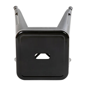 English Elm Kai Set of 4 Stackable Metal Stools for Dining, Kitchen, and Commercial Spaces - Durable & Stylish Black ET-BT3503-18-BLK-GG