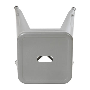 English Elm Kai Set of 4 Stackable Metal Stools for Dining, Kitchen, and Commercial Spaces - Durable & Stylish Silver ET-BT3503-18-SIL-GG